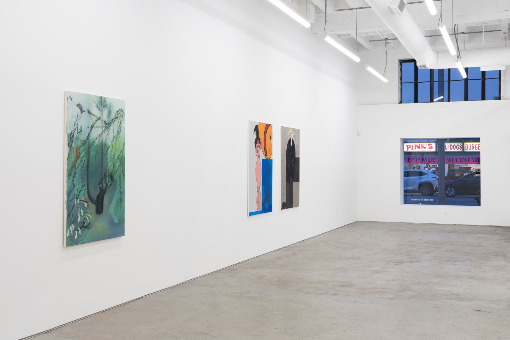 Their Private Worlds Contained The Memory of a Painting that had Shapes as Reassuring as the Uncanny Footage of a Sonogram, 2022., Installation view