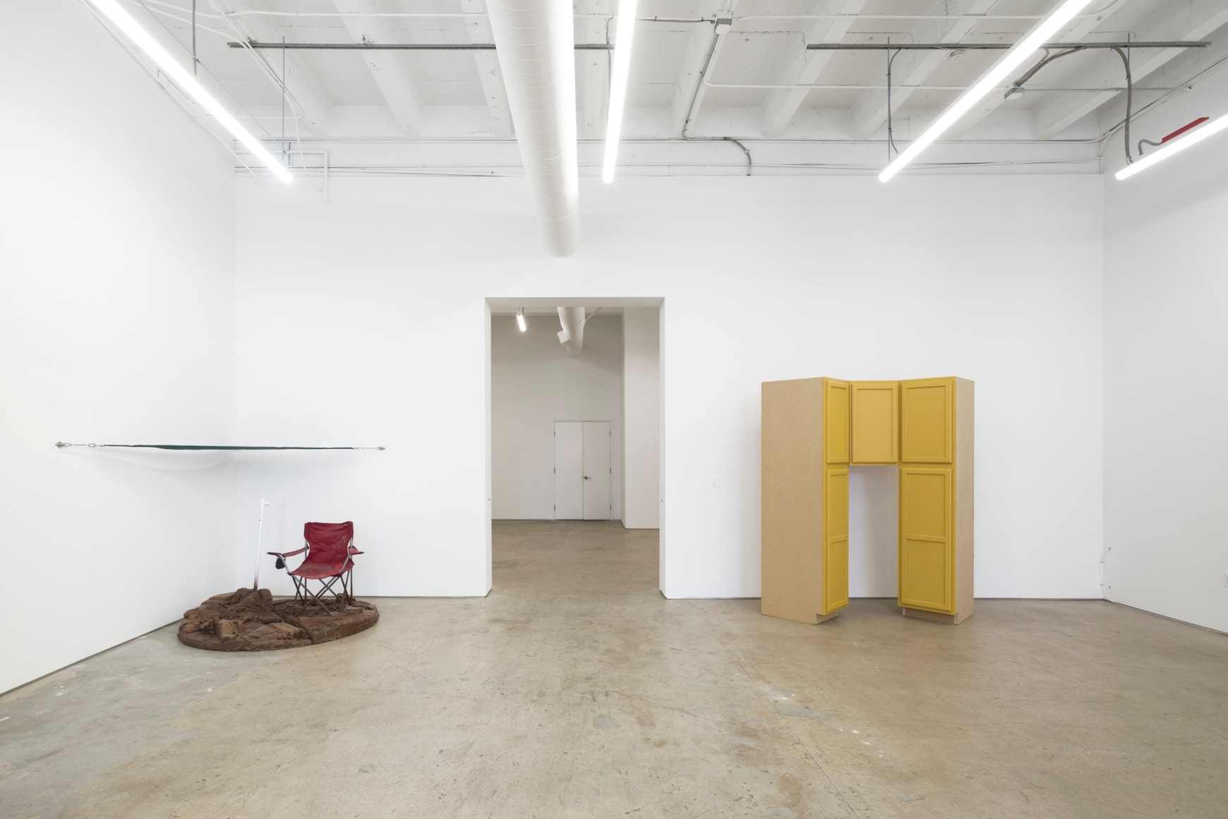 Brandon Ndife, What's the sun to a raisin, 2022., Installation view