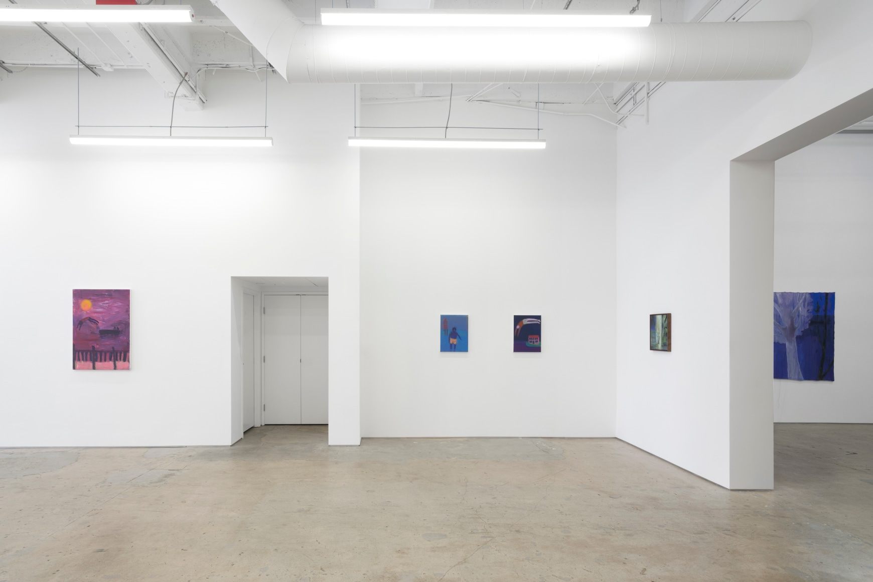 Katherine Bradford &amp;amp; Sedrick Chisom,&nbsp;Angels to Some, Demons to Others, Matthew Brown, Los Angeles,&nbsp;2022., Installation view.