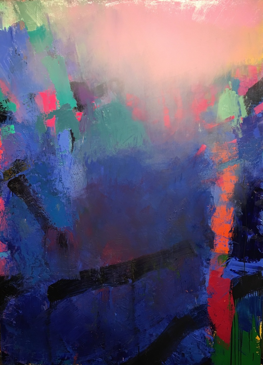 Brian Rutenberg, Spell 2, 2015, oil on linen, 82 x 60 inches