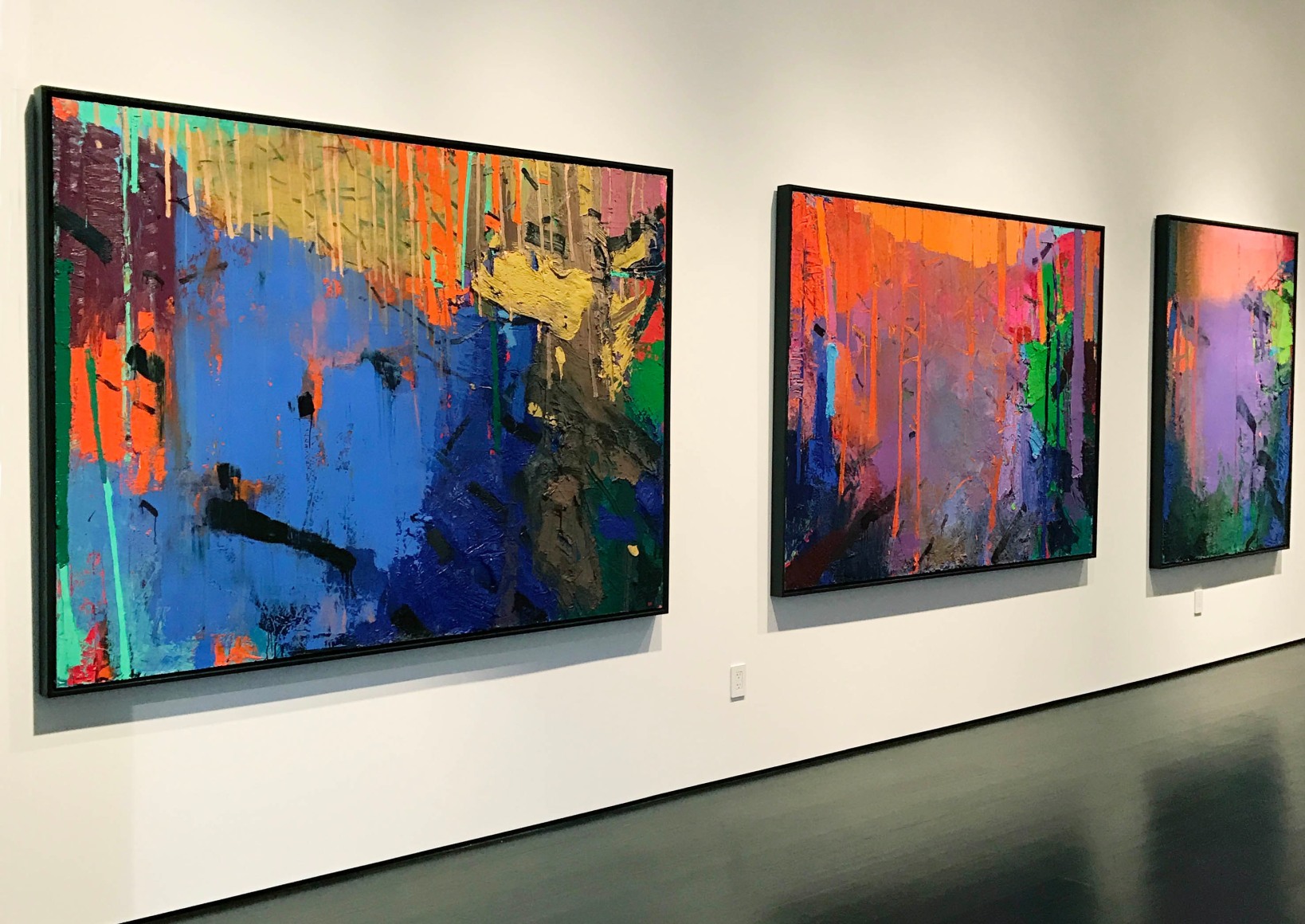 installation photo: Brian Rutenberg: Lowcountry, Forum Gallery, New York, NY, March 23 - May 6, 2017