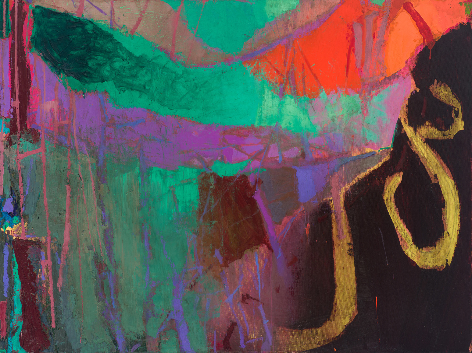 Brian Rutenberg, Banner of the Coast (Sea Shells), 2021-22, oil on linen, 30 x 40 inches