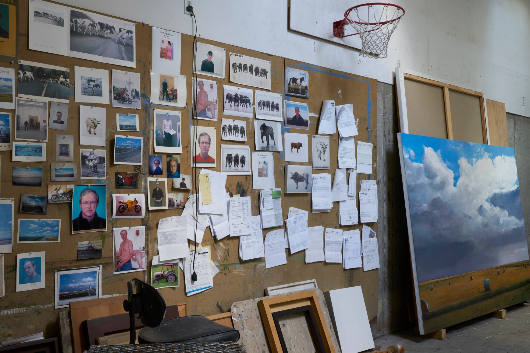 William Beckman studio interior view