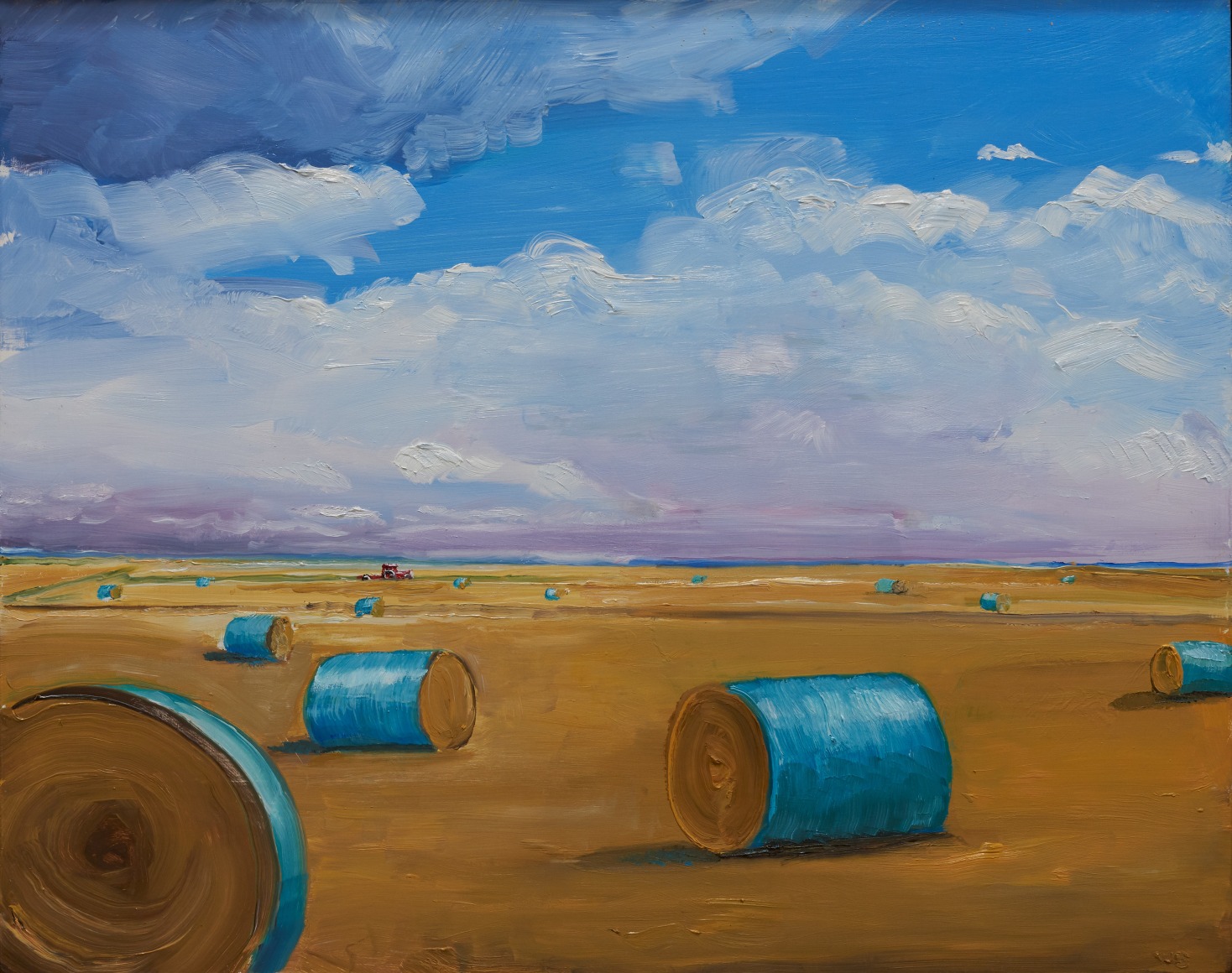 William Beckman, Blue Bales, 2023