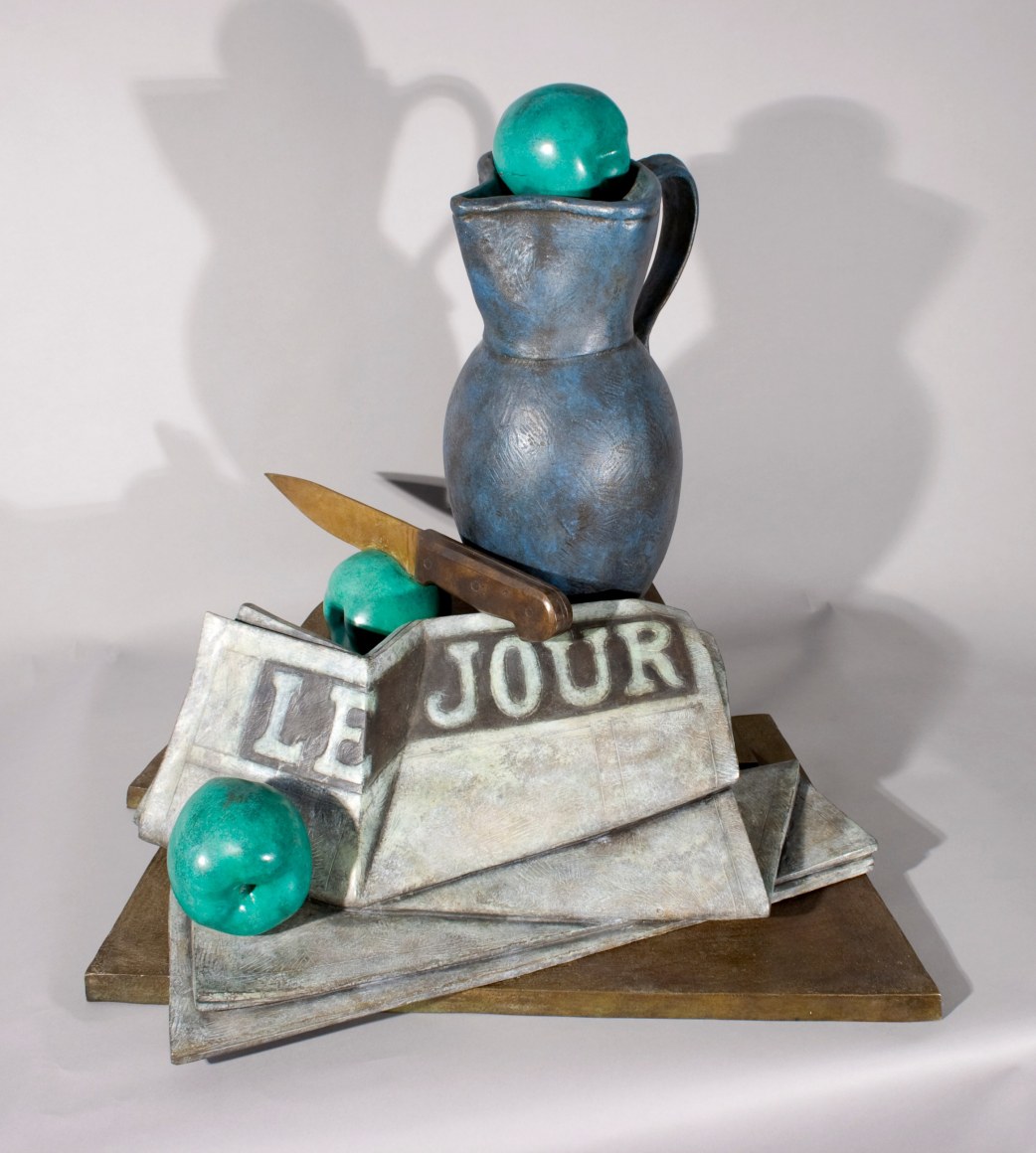 Paul Suttman, Jacques' Braque, 1992, bronze, 22 x 23 x 22 inches