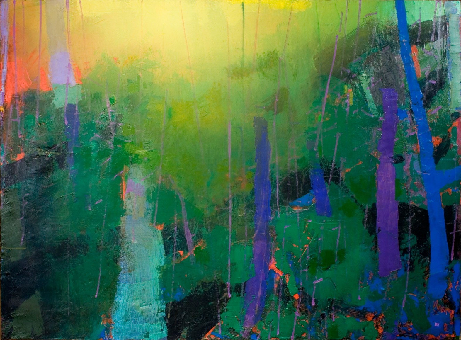 Brian Rutenberg Utterance, 2016, oil on linen, 60 x 82 inches