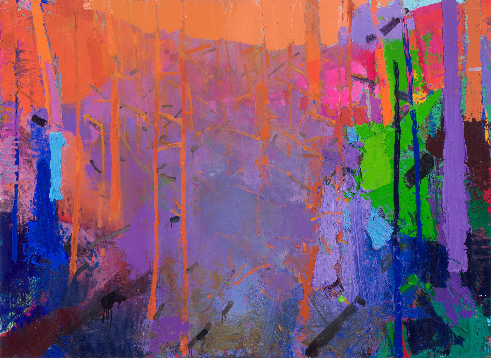 Brian Rutenberg, Yoke, 2017, oil on linen, 60 x 82 inches