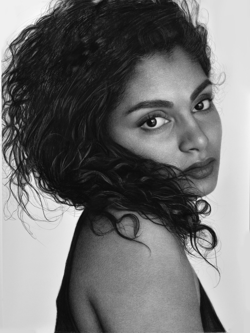 clio newton, Rishora, 2018, compressed charcoal on paper, 53 1/4 x 39 1/4 inches