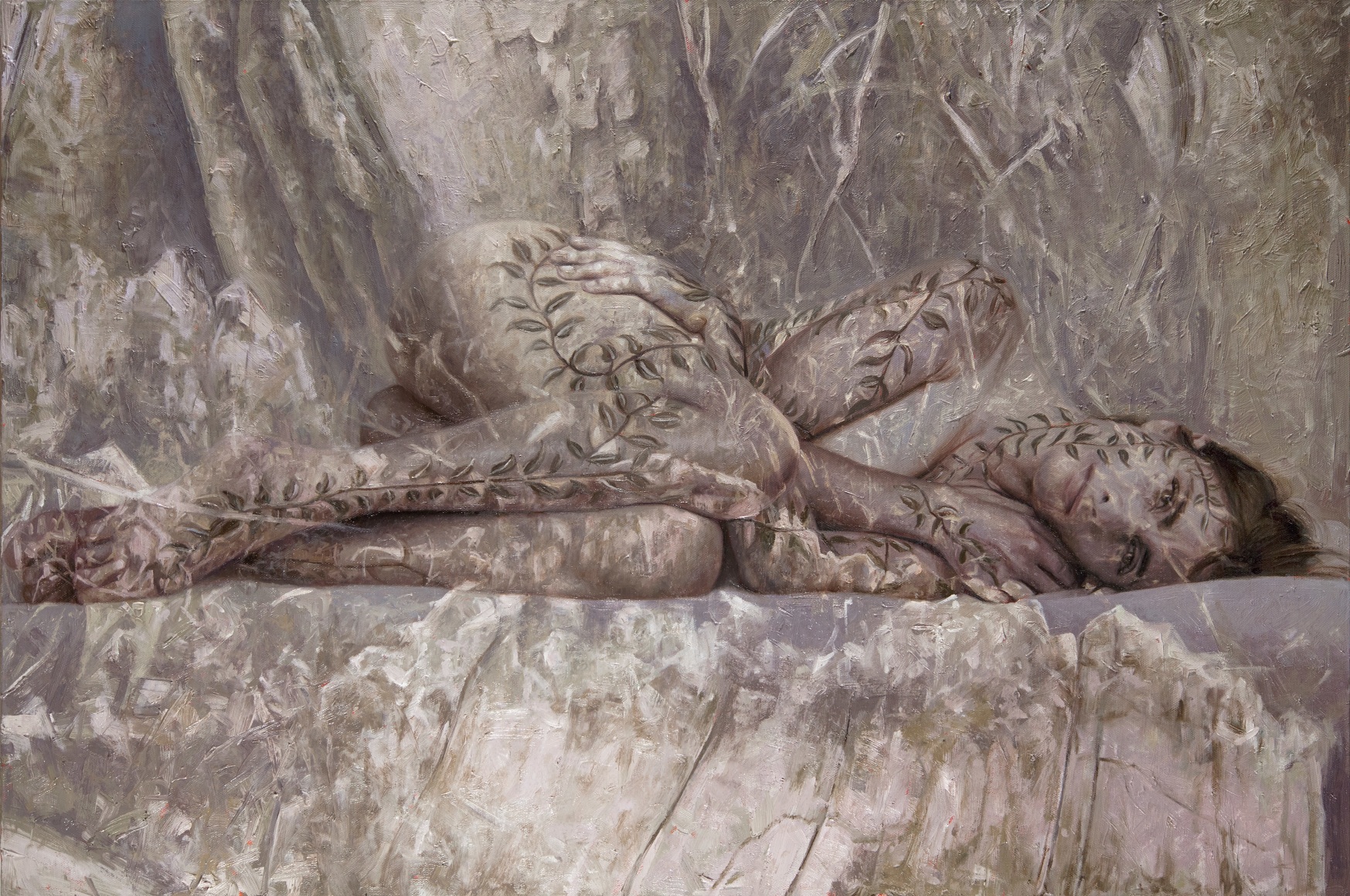 Alyssa Monks, "Persistence", 2017, oil on linen, 32 x 48 inches