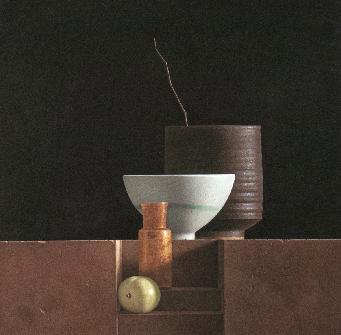 G. Daniel Massad, Greengage, 1995, pastel on paper, 15 1/2 x 16 inches