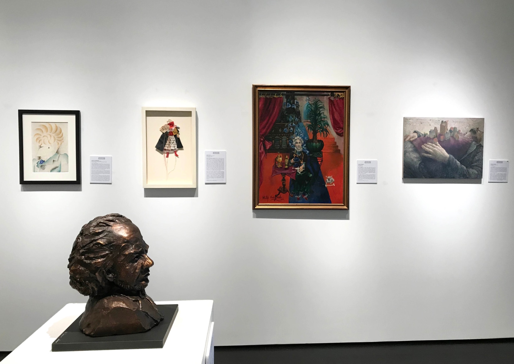 installation photo: Artists by Artists, Forum Gallery, New York, NY, January 20 - February 24, 2018