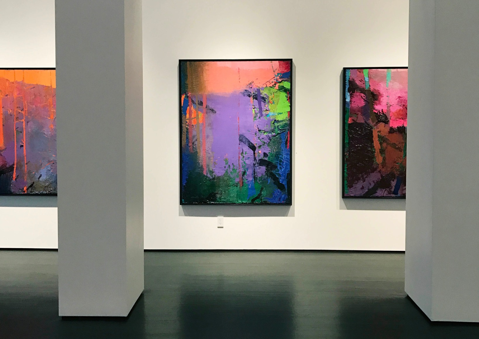 installation photo: Brian Rutenberg: Lowcountry, Forum Gallery, New York, NY, March 23 - May 6, 2017