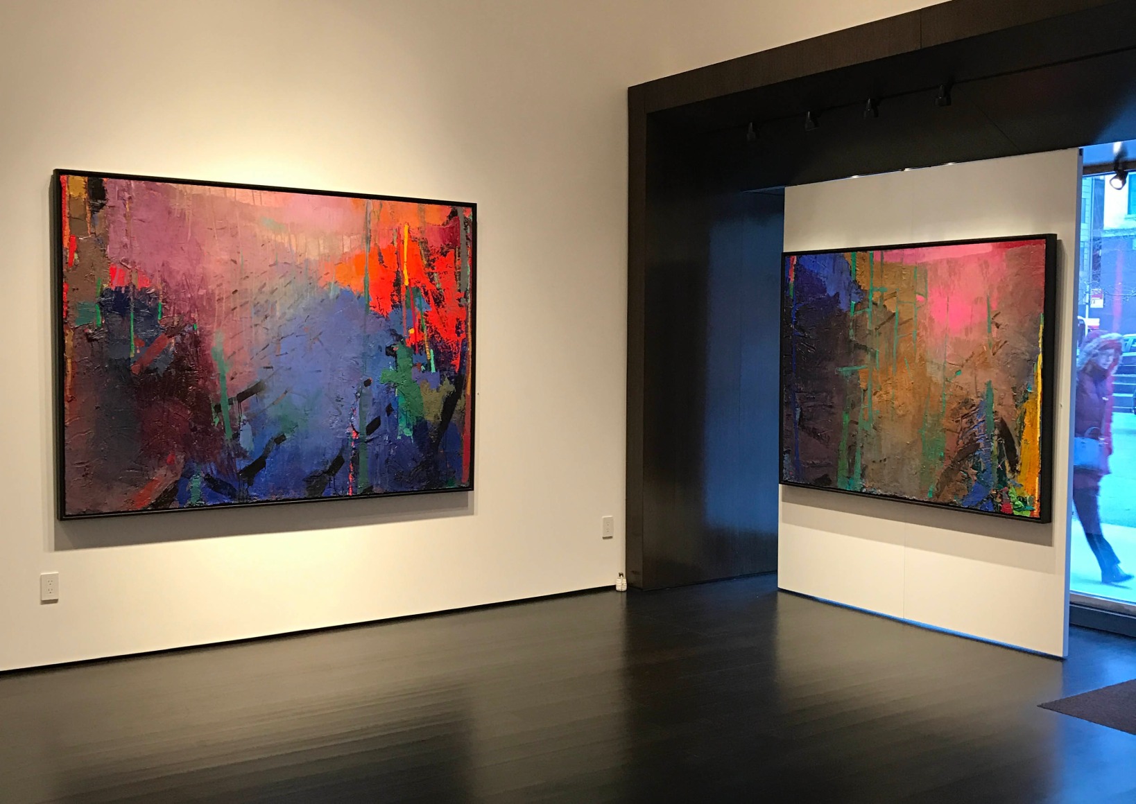 installation photo: Brian Rutenberg: Lowcountry, Forum Gallery, New York, NY, March 23 - May 6, 2017