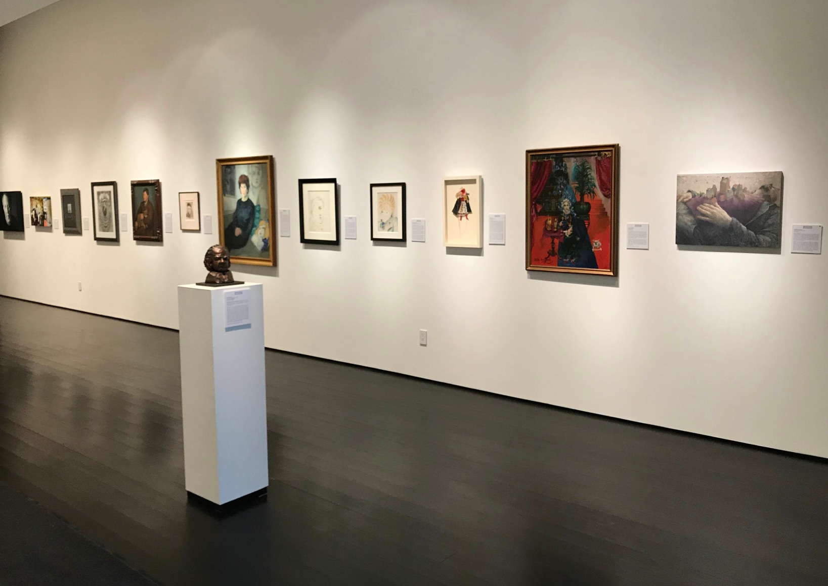 installation photo: Artists by Artists, Forum Gallery, New York, NY, January 20 - February 24, 2018