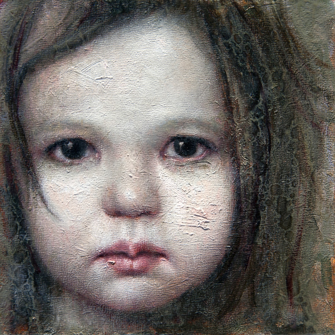 alyssa monks, Tess, Study, 2014, oil on panel, 8 x 8 inches
