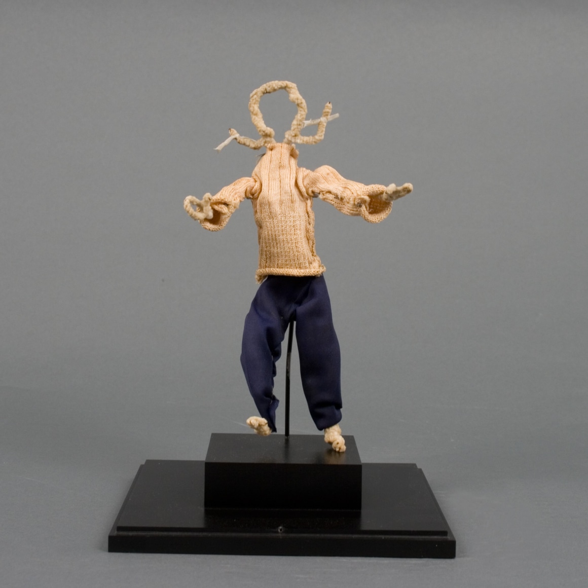 Alexander Calder Doll, c. 1945 pipe cleaners, fabric and thread 7 1/2 x 3 7/8 x 2 inches