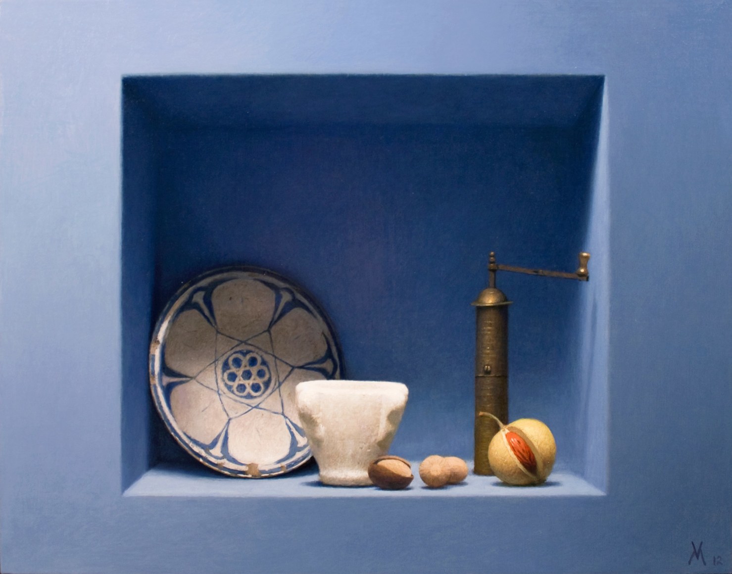 Guillermo Mu&ntilde;oz Vera, Nutmeg (Nuez moscada) [SOLD], 2012, oil on canvas mounted on panel, 24 x 31 1/2 inches