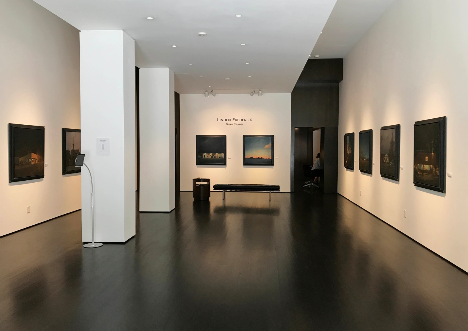 installation photo: Linden Frederick: Night Stories, Forum Gallery, New York, NY, May 11 - June 30, 2017