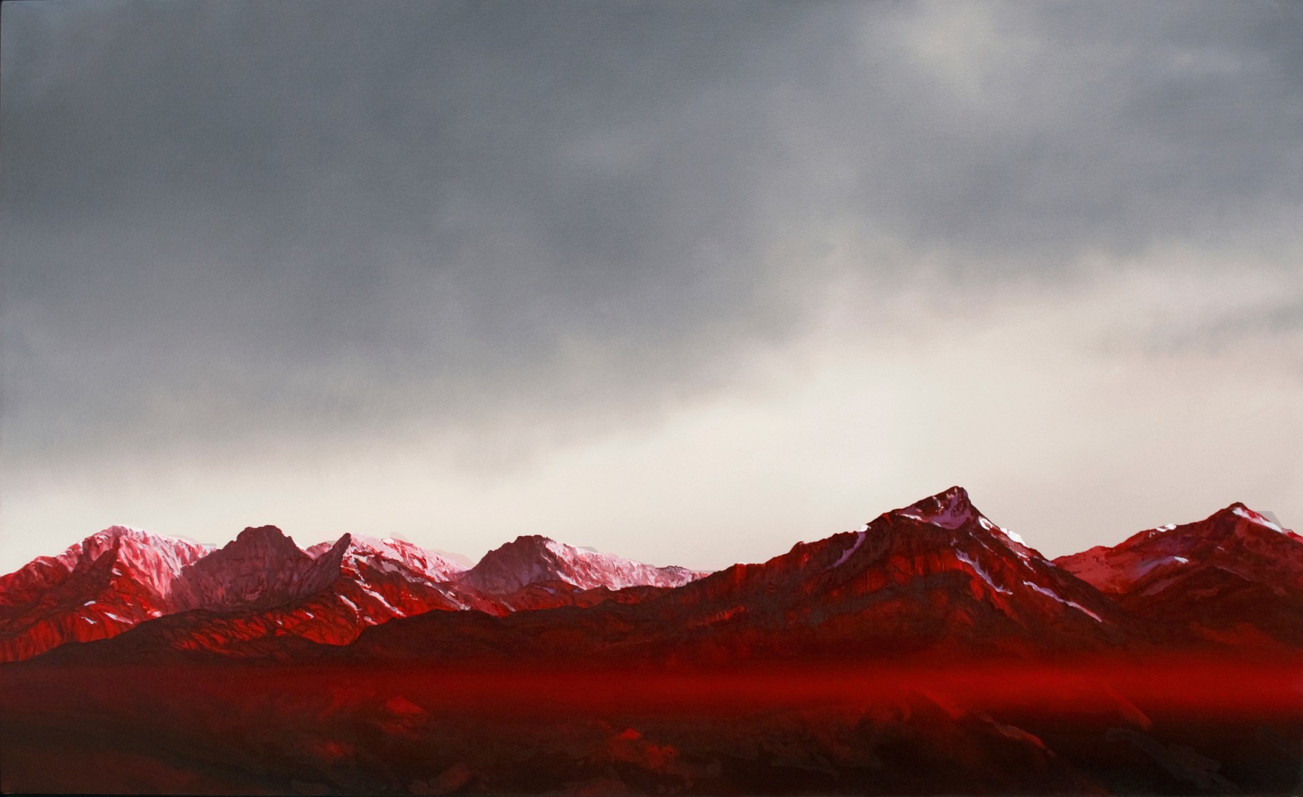 tula telfair, Afterimage (SOLD), 2012, oil on canvas, 38 x 62 inches