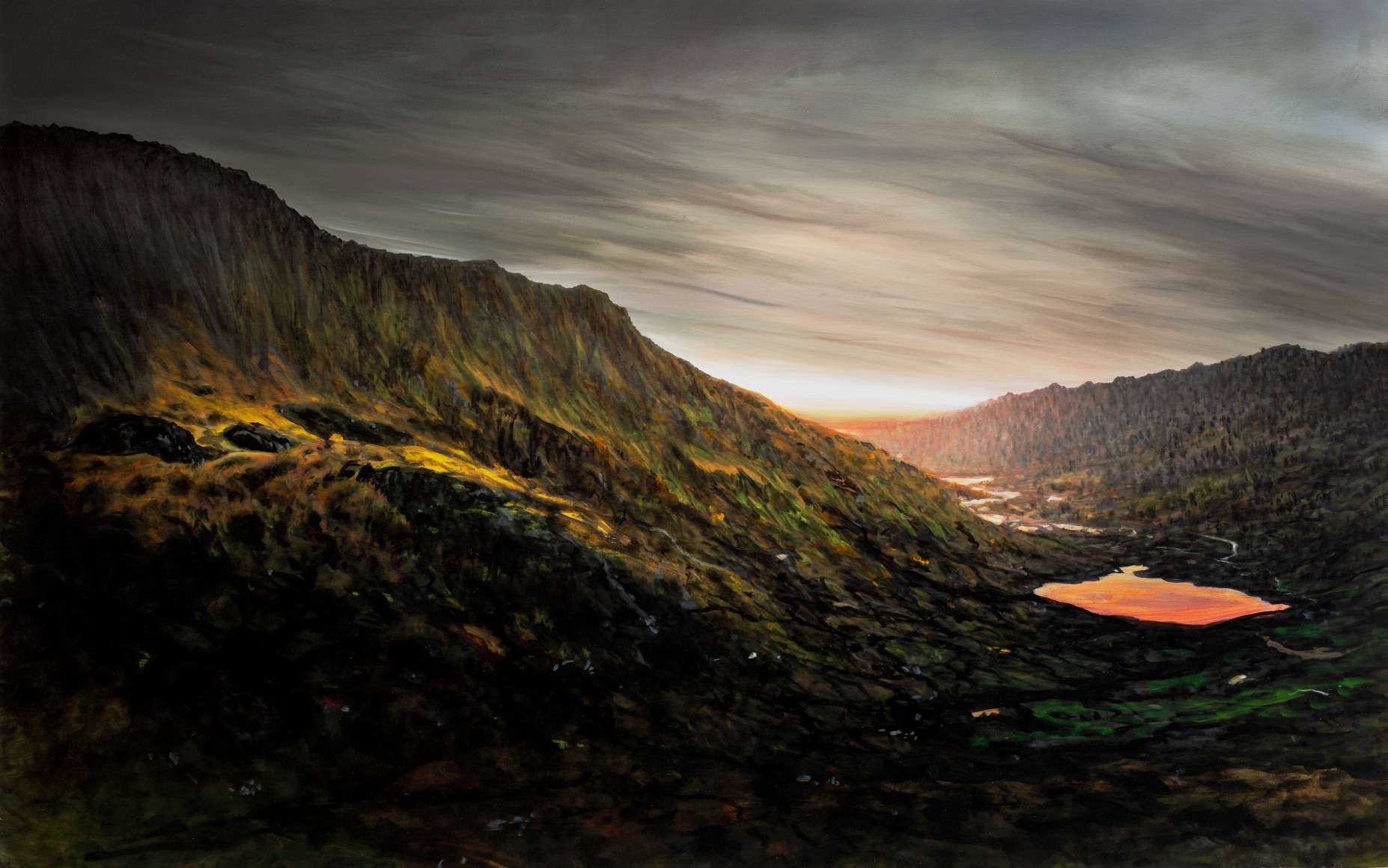 Tula Telfair, Curiosity Fulfilled, 2025, oil on canvas, 55 x 78 inches