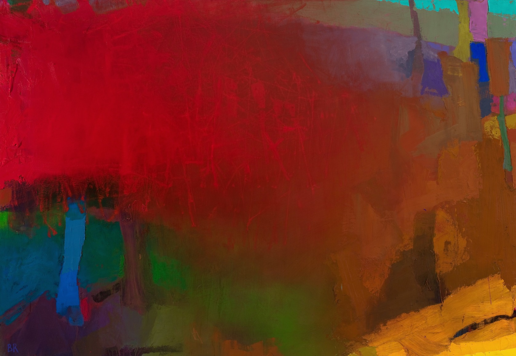brian rutenberg, Creek, 2011, oil on linen, 50 x 72 inches