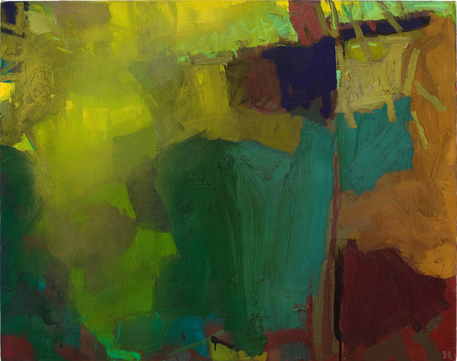 Brian Rutenberg, Horizons Crystal Air 5, 2011, oil on linen, 30 1/2 x 38 inches