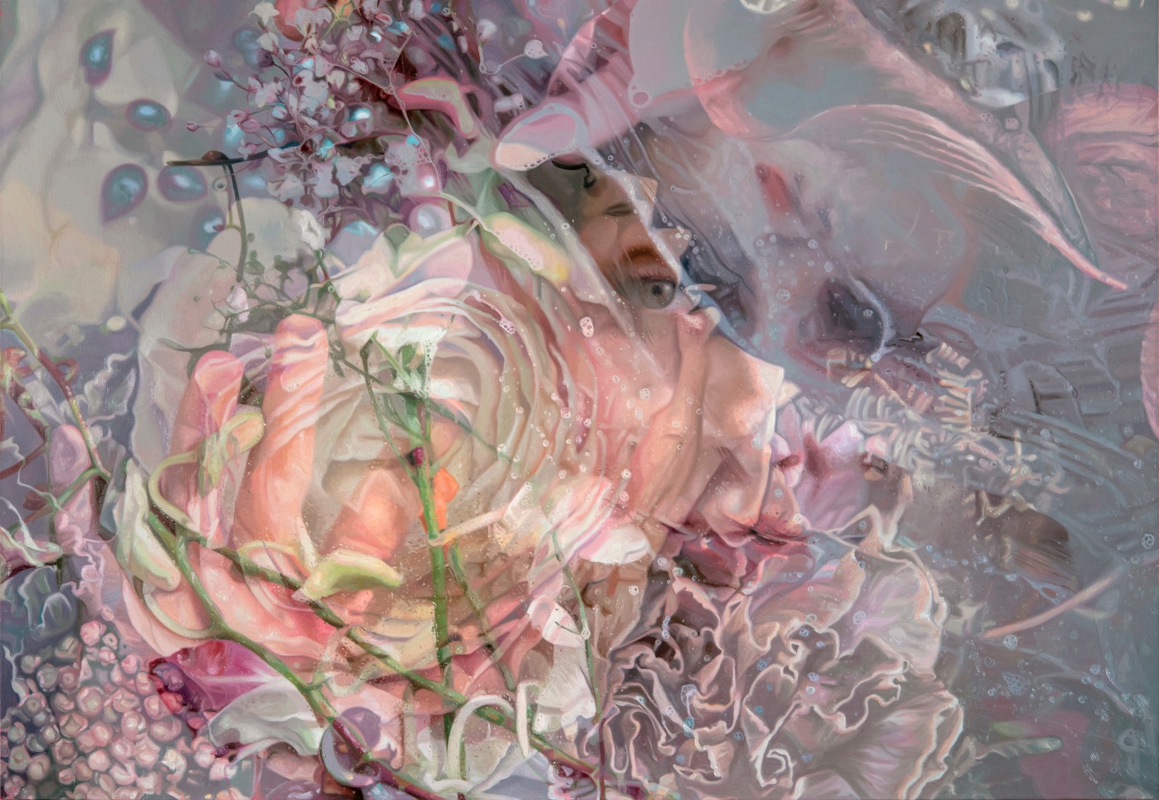 No One Can See Everything, 2023 oil on linen 47 x 69 inches