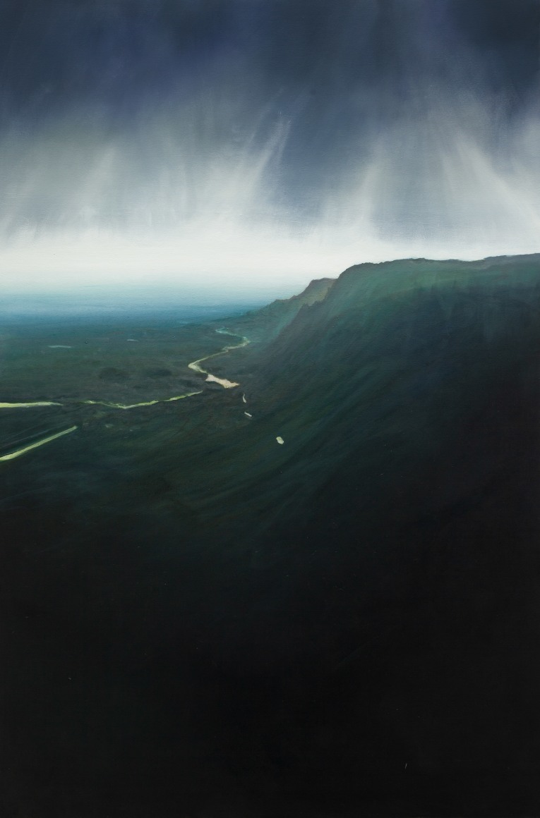 Tula Telfair, The Forests Were Divided, 2025, oil on canvas, 72 x 48 inches