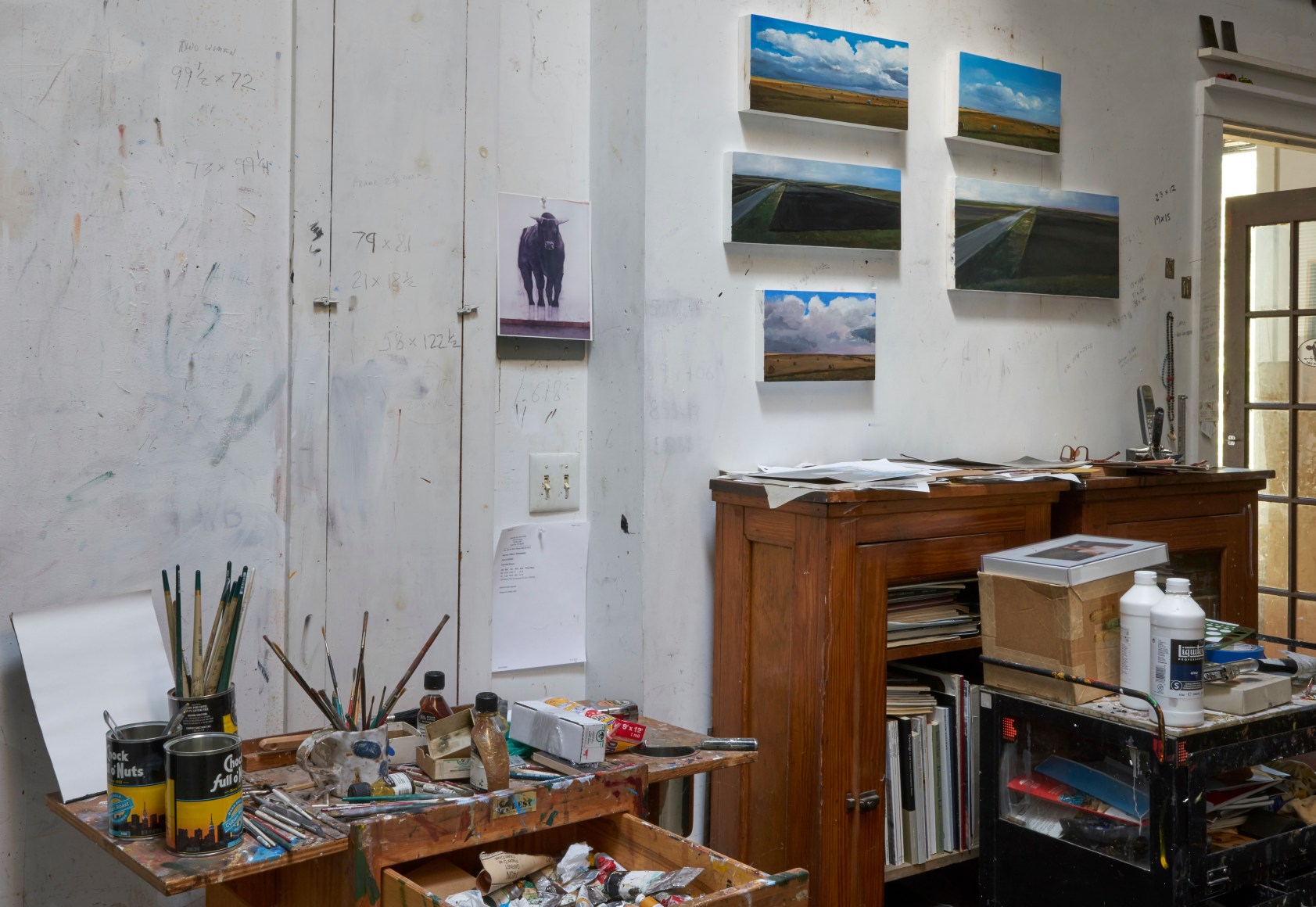 William Beckman studio interior view