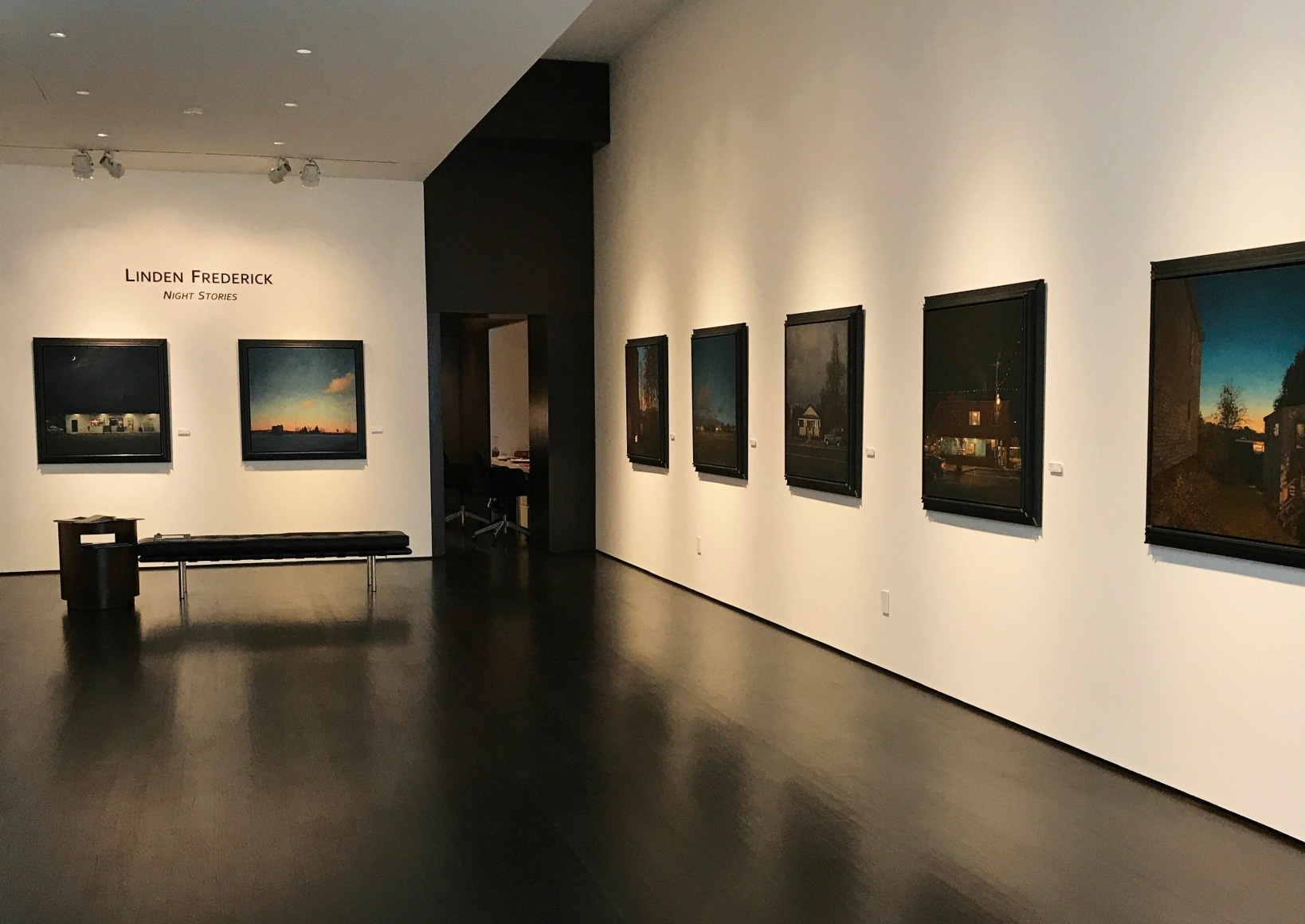 installation photo: Brian Rutenberg: Lowcountry, Forum Gallery, New York, NY, March 23 - May 6, 2017