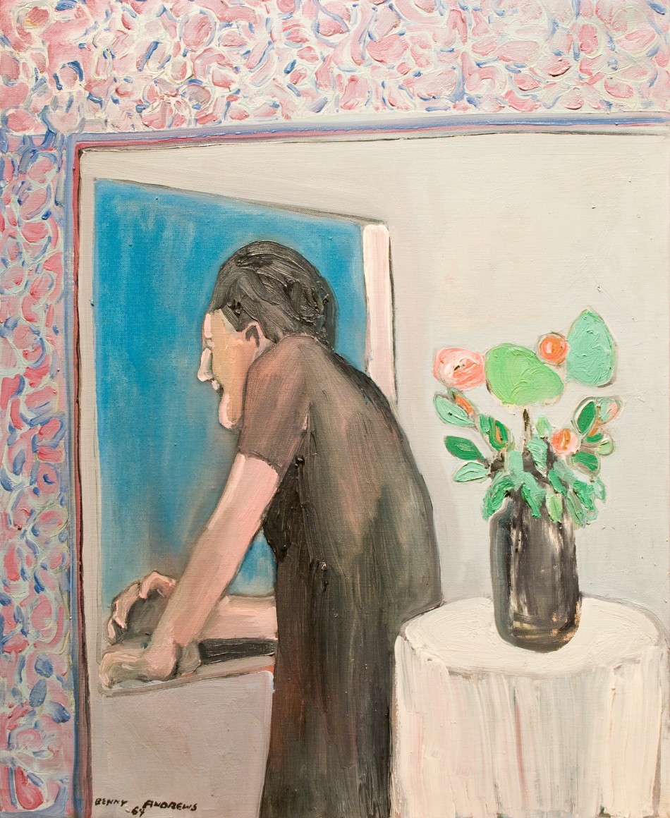 Benny Andrews, Dawn, 1964, oil on canvas, 25 x 20 inches