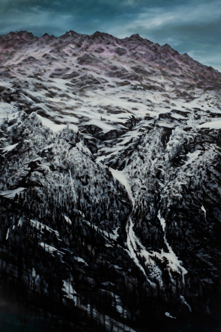 Tula Telfair, Jagged Pink, 2025, oil on canvas, 72 x 48 inches