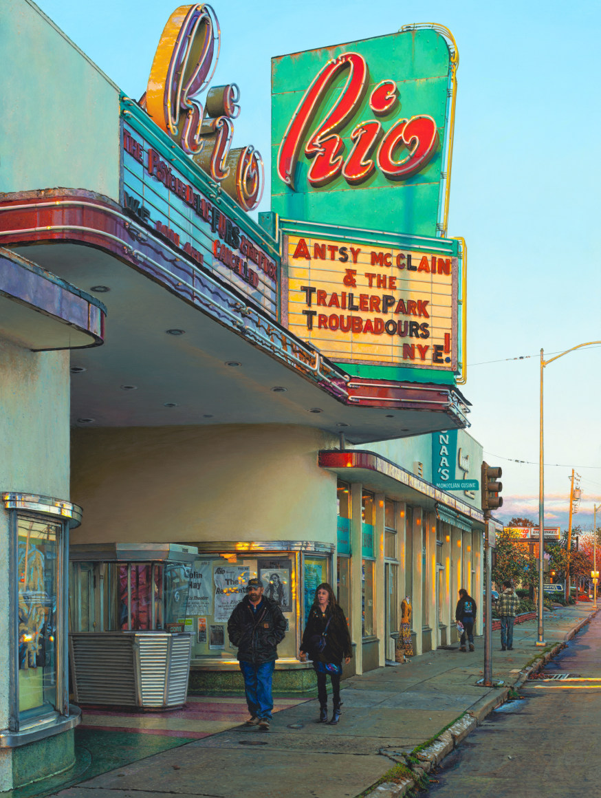 Davis Cone Rio Golden Hour, 2020 acrylic on panel 16 x 12 inches
