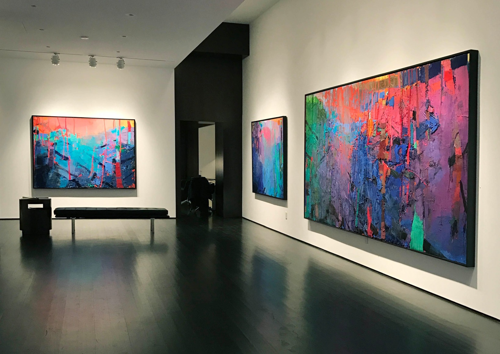 installation photo: Brian Rutenberg: Lowcountry, Forum Gallery, New York, NY, March 23 - May 6, 2017