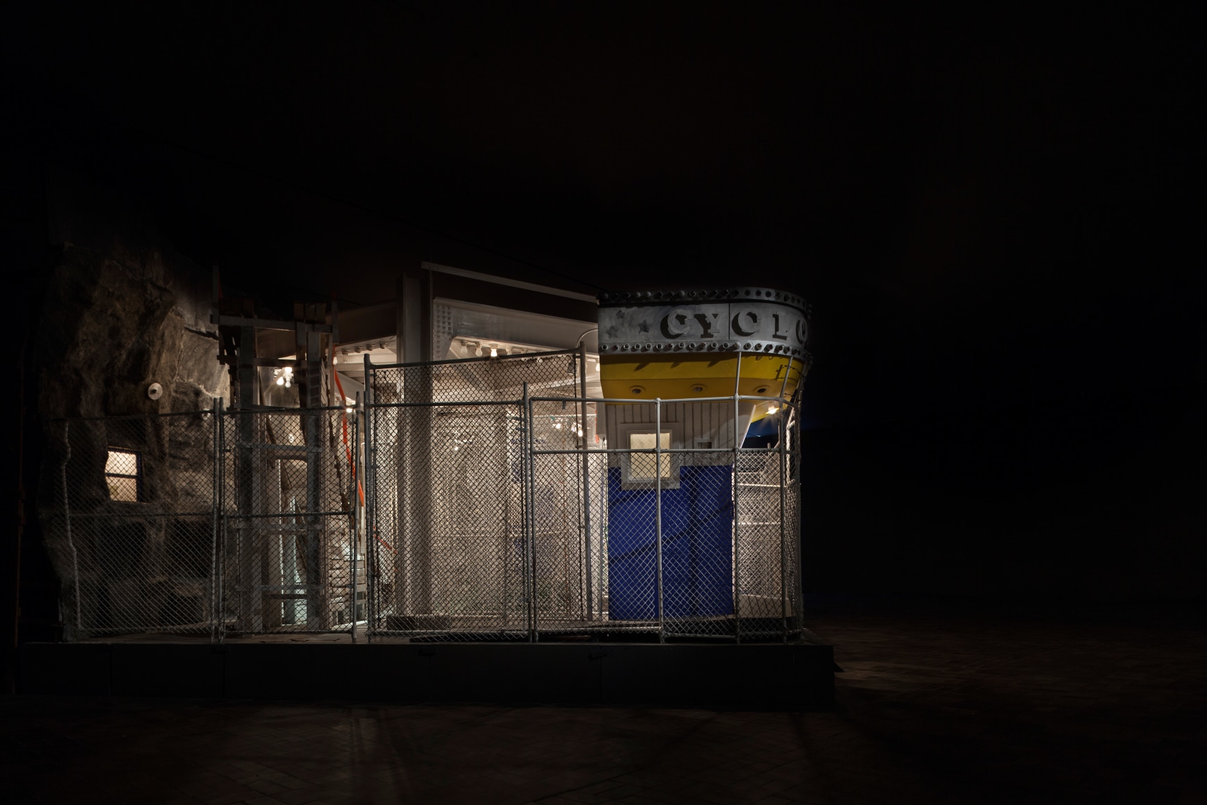 Coney Night Maze, 1996–2013, Enamel and acrylic on wood and Masonite, plastic, glass, cellulose