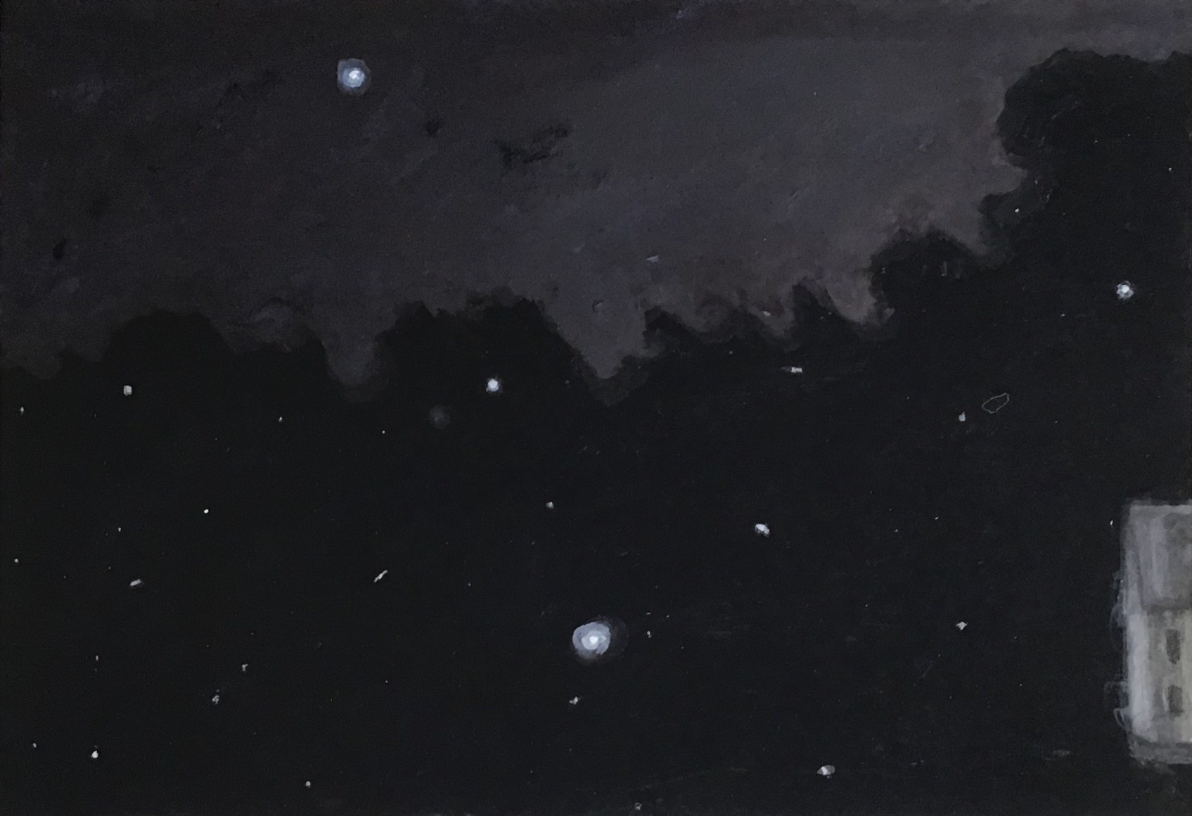 Untitled, 2019 Watercolor and gouache on paper, 7" x 10-1/4"