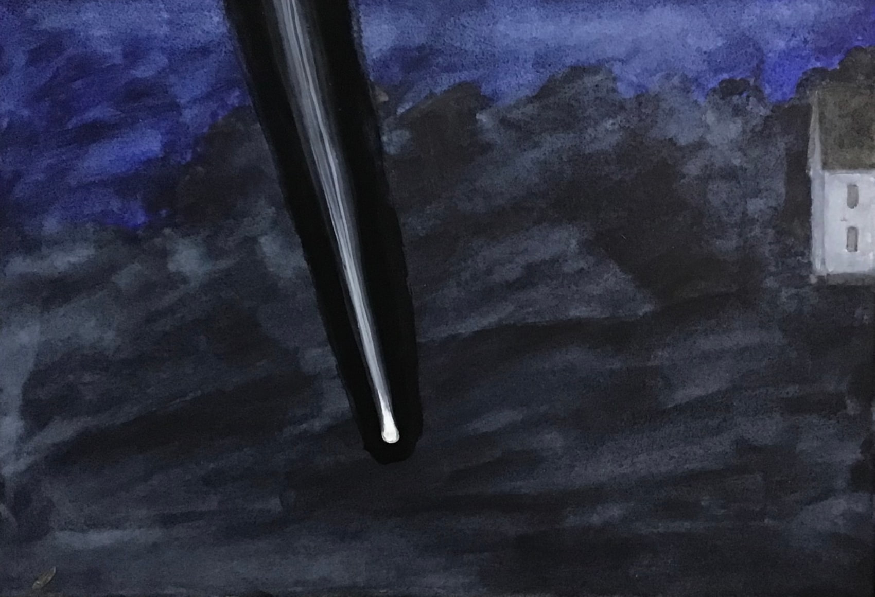 Untitled, 2019 Watercolor on paper, 7" x 10-1/4"