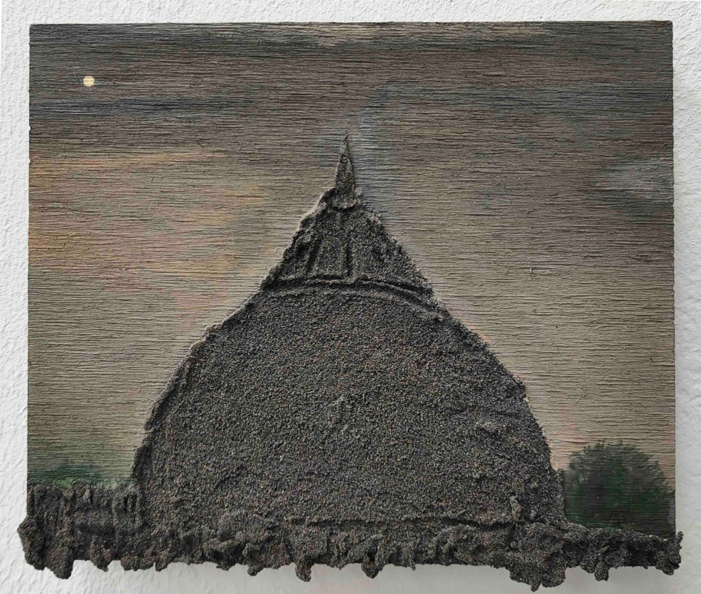 Dome, 2022, Mixed media on wood