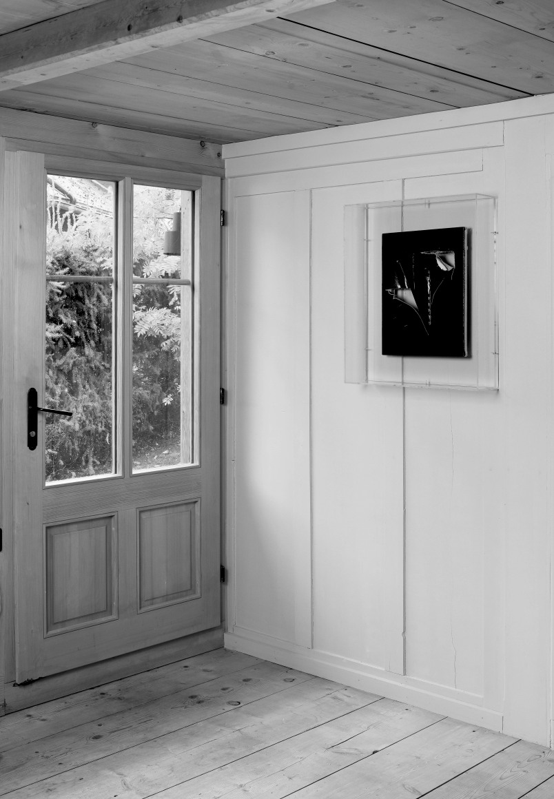 Installation view | Steven Parrino: Little Anal Annie | OFFSITE: CHALET Marc Jancou | Photo by Mathilda Olmi