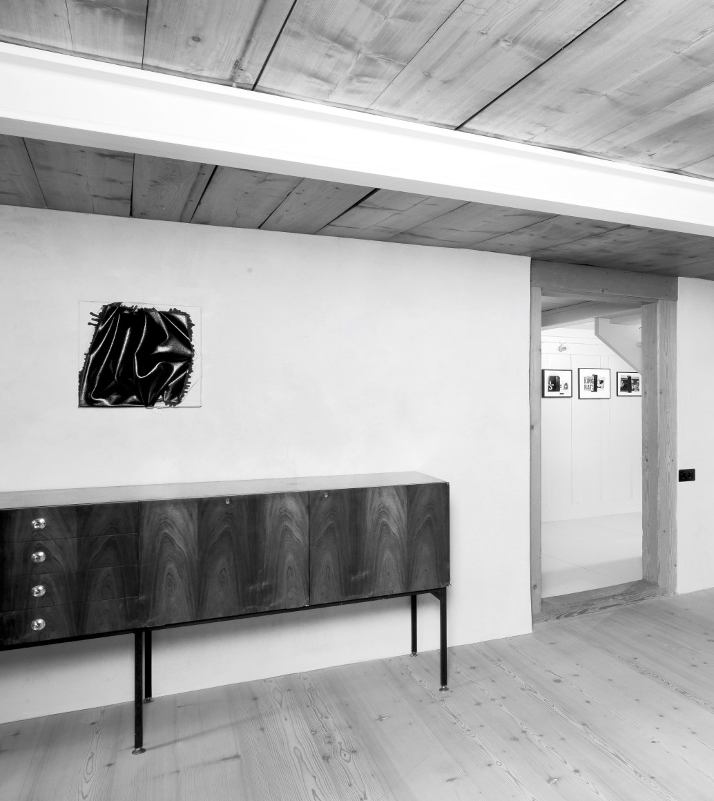 Installation view | Steven Parrino: Little Anal Annie | OFFSITE: CHALET Marc Jancou | Photo by Mathilda Olmi