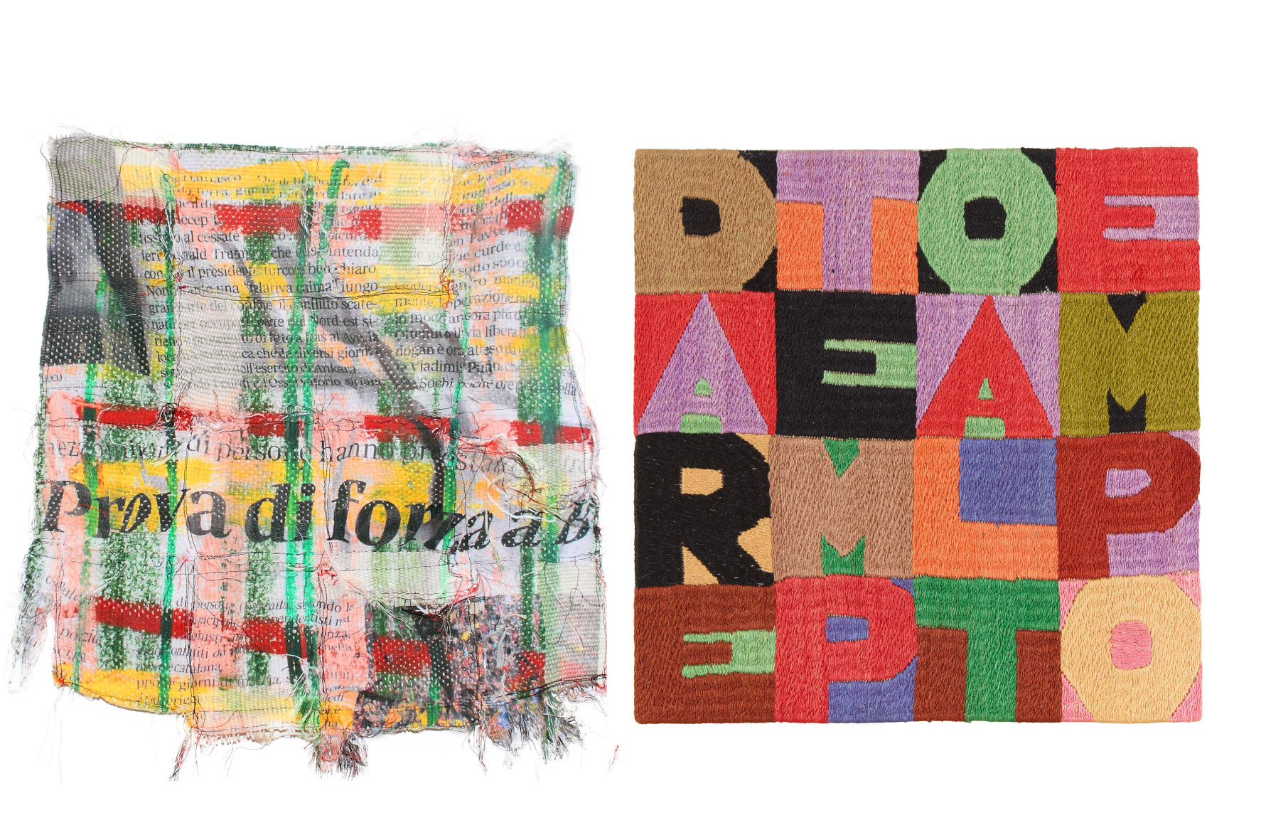 Marie Hazard Hors-norme, 2019 | Alighiero Boetti Dare tempo al tempo, c. 1987