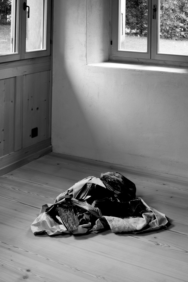 Installation view | Steven Parrino: Little Anal Annie | OFFSITE: CHALET Marc Jancou | Photo by Mathilda Olmi