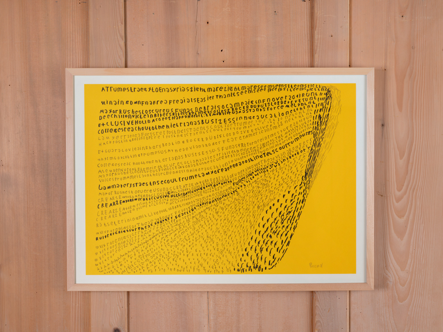 Pascal Vonlanthen,&nbsp;ATrump&nbsp;2020,&nbsp;feutre &agrave; encre de Chine 45 x 64 cm