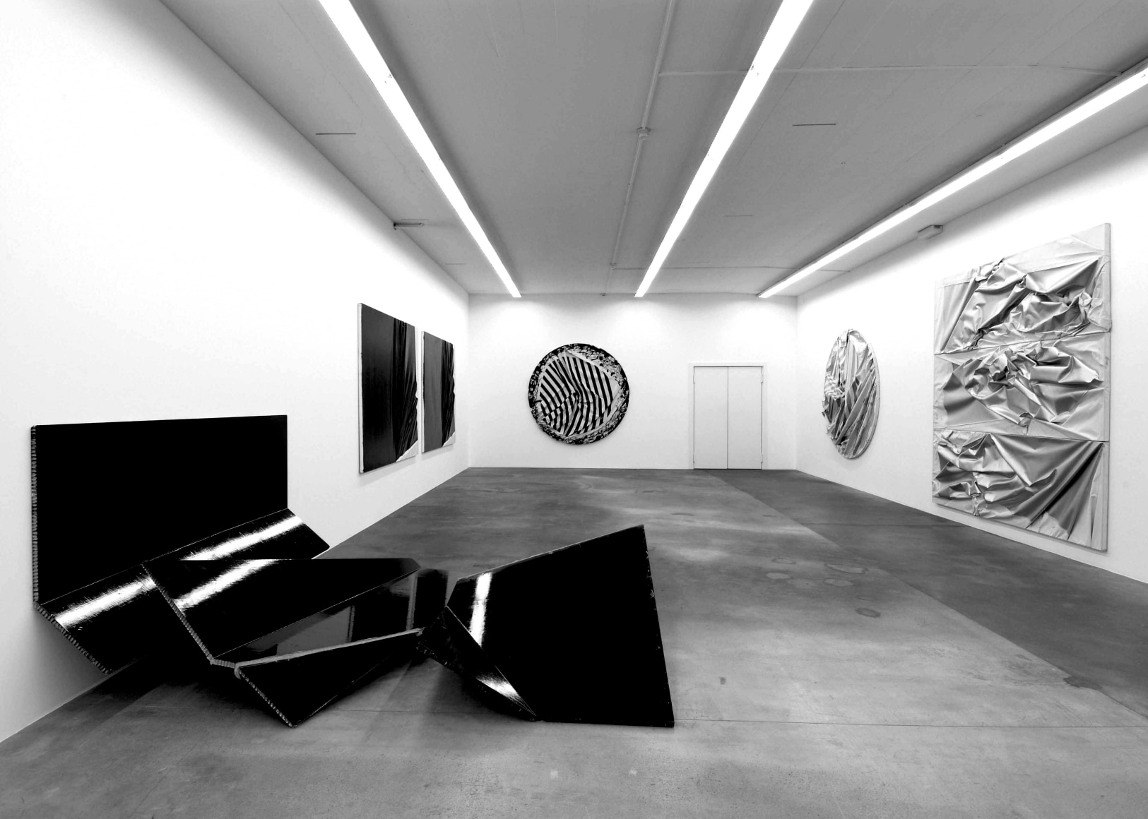 Installation view | Steven Parrino: Retrospective (1977-2004), MAMCO Genève, 2006 | Image courtesy of MAMCO Genève
