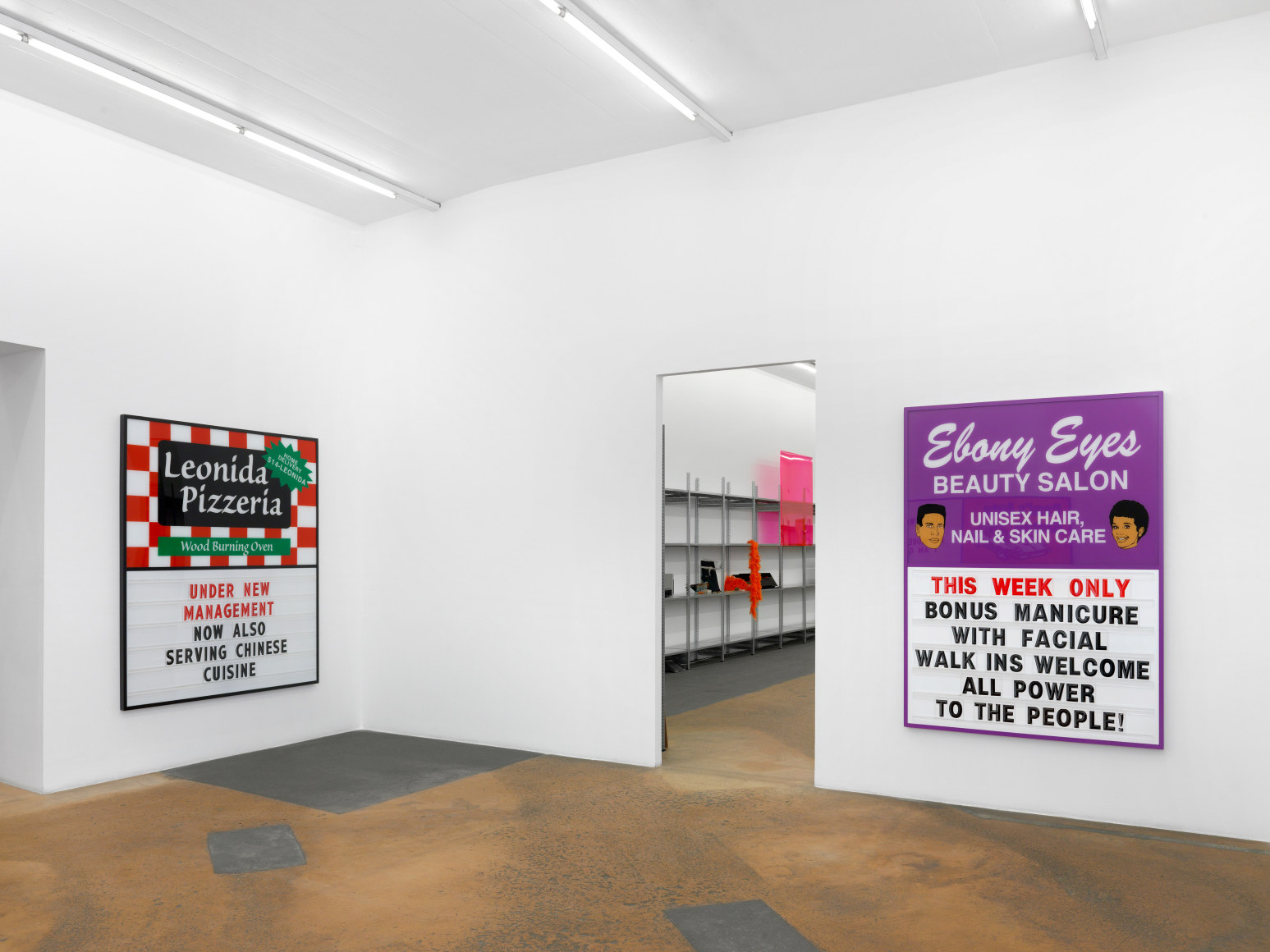 Installation view of Ken Lum at MAMCO, Gen&egrave;ve, Photo by Annik Wetter