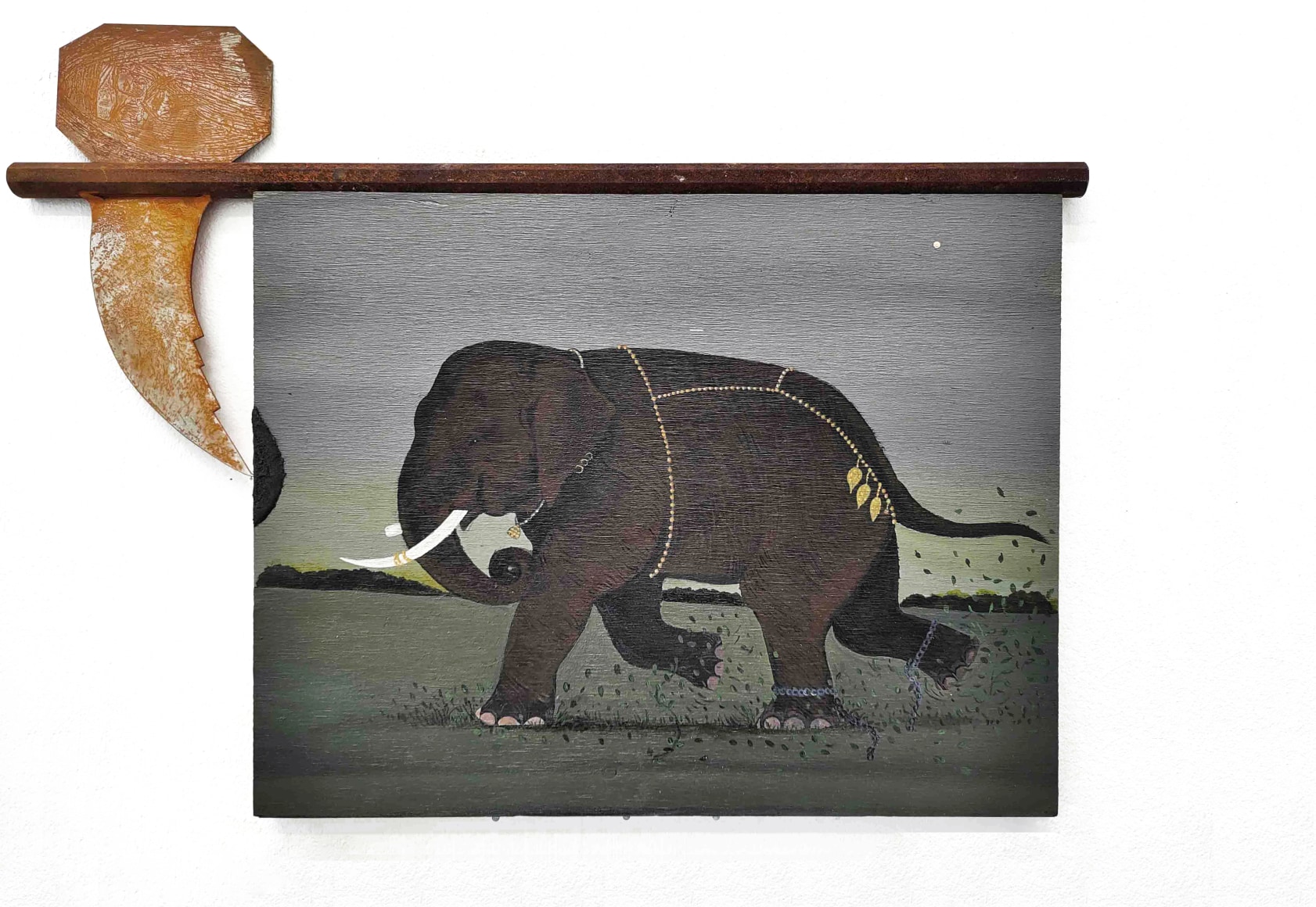  , Elephant with a broken tusk, 2022