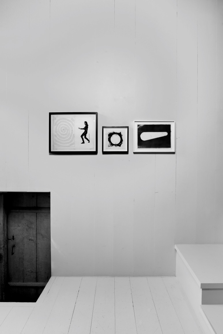 Installation view | Steven Parrino: Little Anal Annie | OFFSITE: CHALET Marc Jancou | Photo by Mathilda Olmi