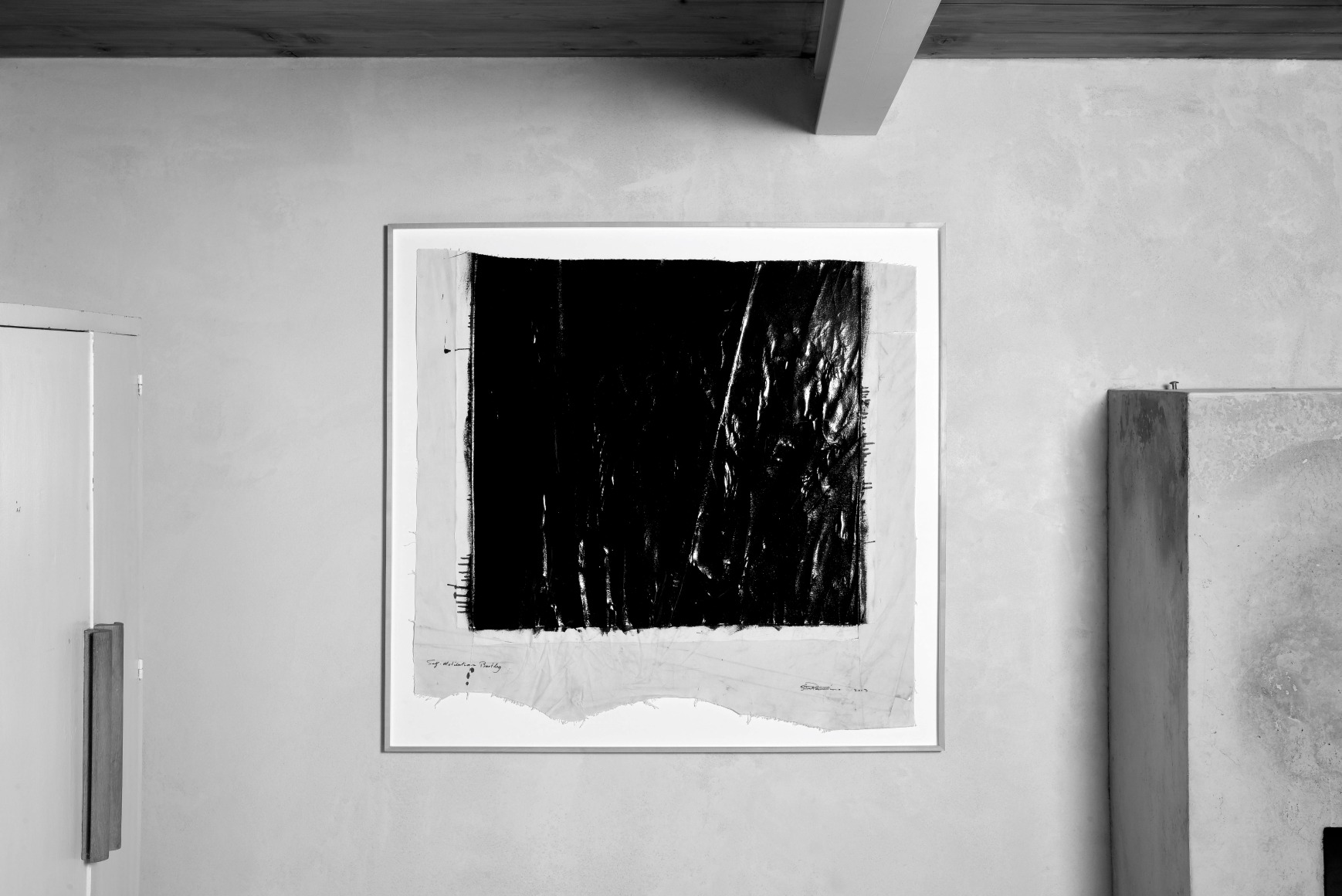 Installation view | Steven Parrino: Little Anal Annie | OFFSITE: CHALET Marc Jancou | Photo by Mathilda Olmi