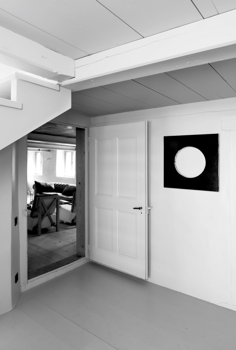 Installation view | Steven Parrino: Little Anal Annie | OFFSITE: CHALET Marc Jancou | Photo by Mathilda Olmi