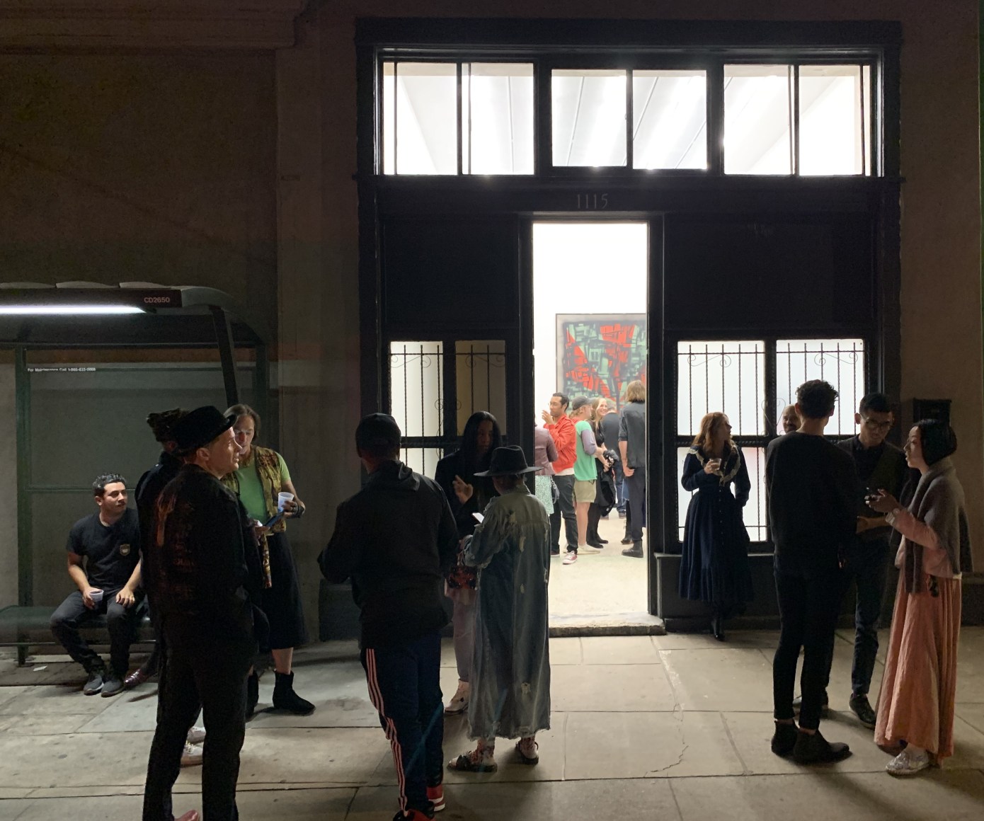 Phil Wagner "Obsolescence", Opening night - Outside of NO ( La Brea entrance)